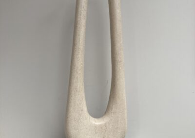 Union Limestone on granite base. Dimensions: H: 60 cm, W: 19 cm, D: 5 cm. 11 kg including base.